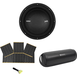 Polk Audio MM1042DVC 10” 1200 Watt Car Audio Subwoofer Sub+Rockmat+Free Speaker