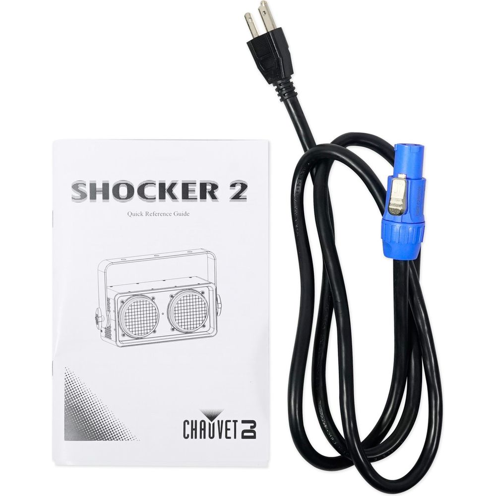 (2) Shocker 2 Blinder Lights + ROCKHAZE 700 Haze Machine Bundle