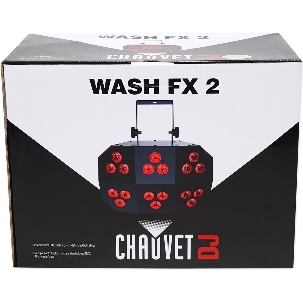 Chauvet DJ Wash FX 2 DMX RGB+UV Eye Candy Effect Dance Floor Party Wash Light