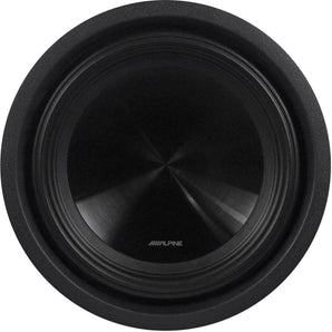 (2) Alpine SWT-10S2 Single 2-Ohm 10-Inch 2000W Shallow Truck Subwoofers