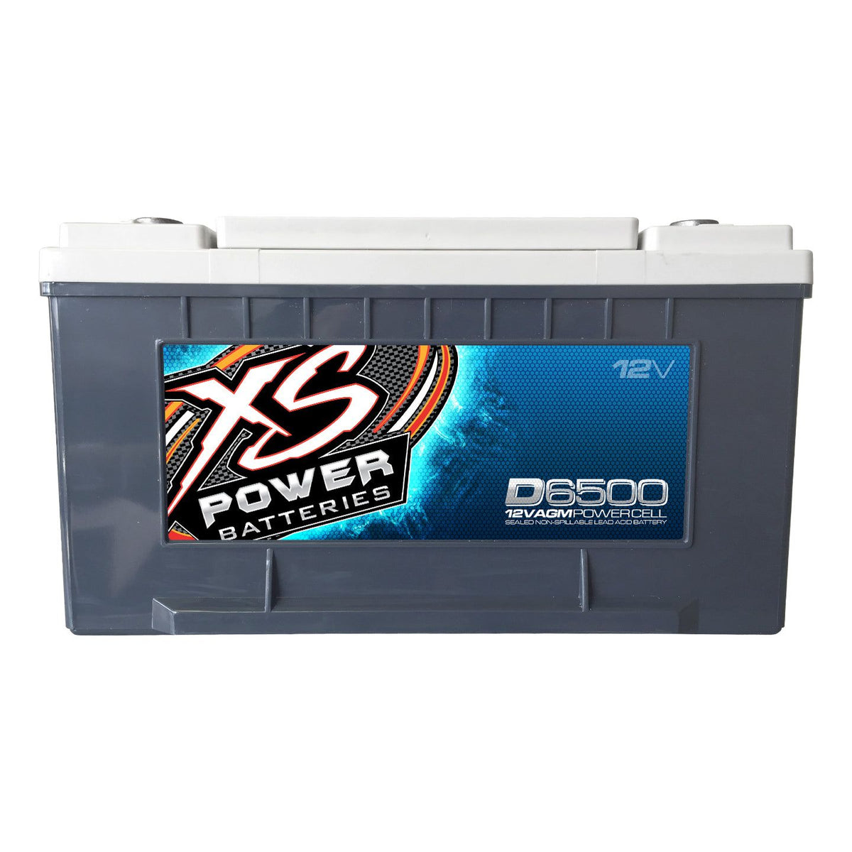 XS Power D6500 3900 Amp Car Audio Battery+Terminal Hardware+Power/Ground Wires