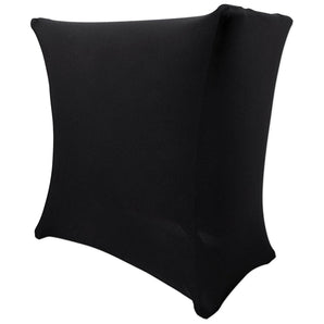 Rockville RSC5B Universal Black DJ Scrim Cloth Cover For X Stand+Carry Bag
