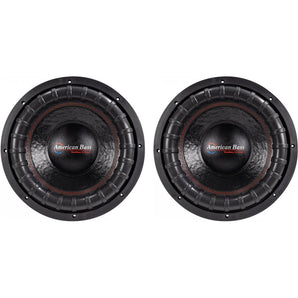 (2) American Bass XFL-1222 2000w 12" Competition Car Subwoofers w/3" Voice Coils