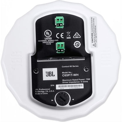 VMA1120 Amplifier + (2) JBL Control 65P/T White Pendant Speakers