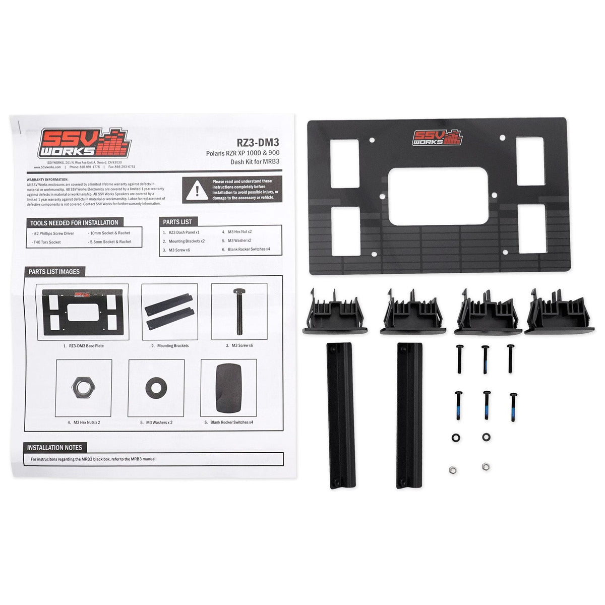 RZ3-DM3 Dash Kit For MRB3 Receiver