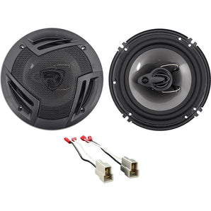 Rockville Front Door 6.5" Speaker Replacement Kit For 2002-2005 Subaru WRX
