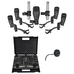 Samson DK707 Drum Microphone Kit-1) Kick+4) Snare/Tom+2) Pencil Mics+BT Speaker