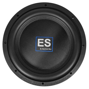 American Bass ES 1244 12" 1600w Shallow Slim Car Subwoofer DVC 4-ohm Sub ES1244