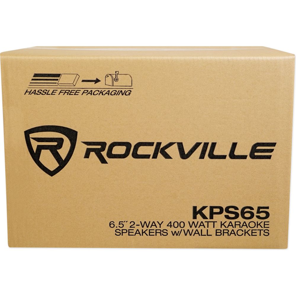 KPS65 6.5" 2-Way 400W Karaoke/Pro Speakers + 36" Furniture Stands