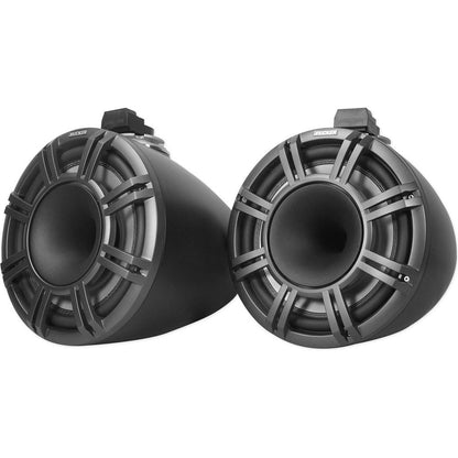 KICKER KMTC11 HLCD 11" Wakeboard Tower Speakers+4) 8" LED Speakers+6-Channel Amp