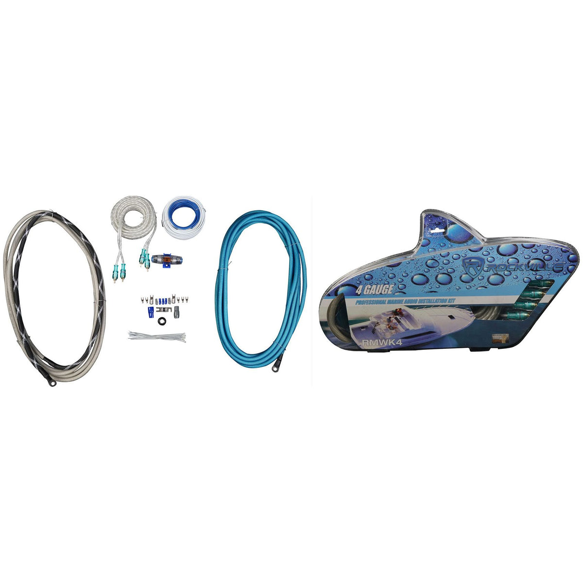 RKL65MBW LED 2-Pack + Polished Dual 6.5" Cans Bundle