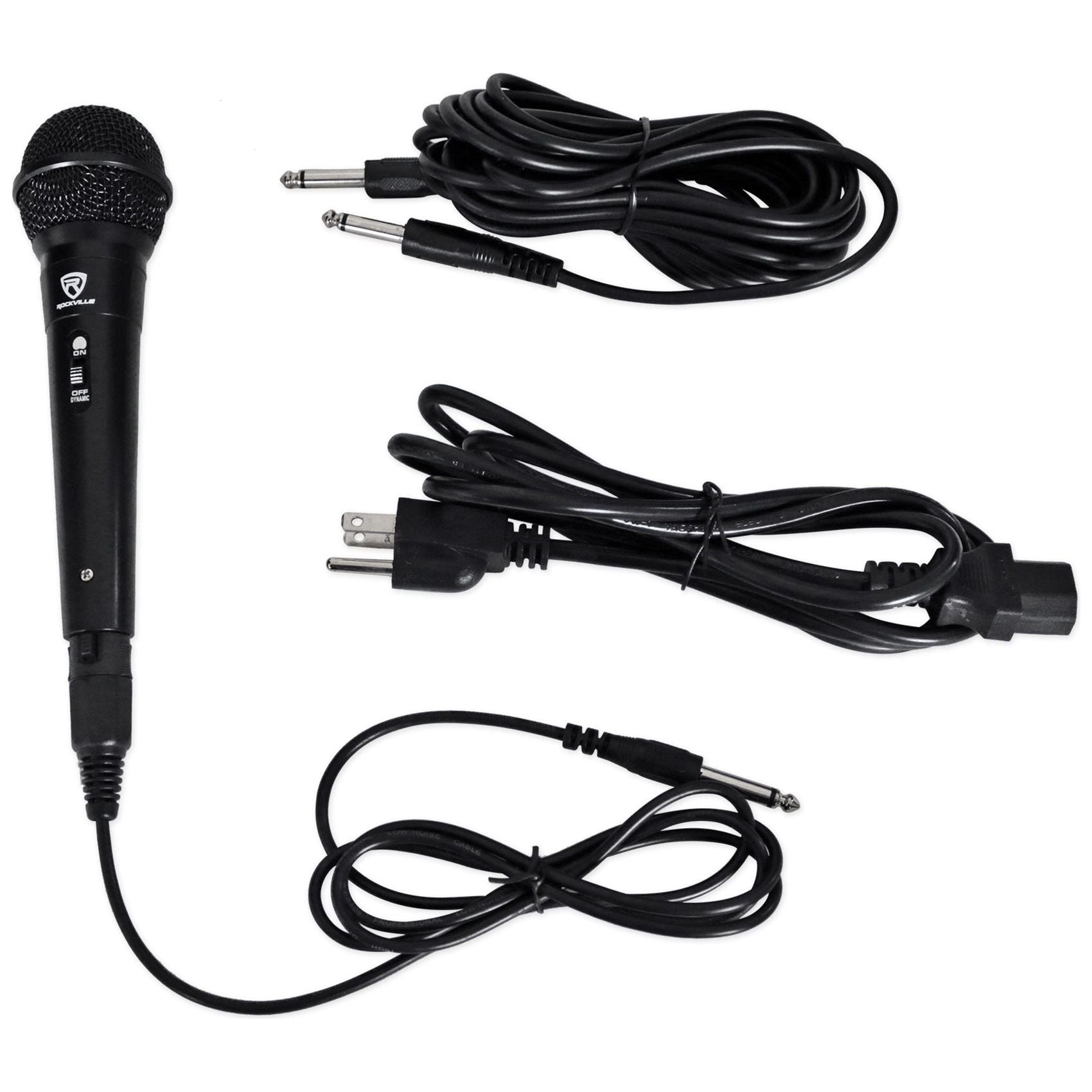 Rockville RPG152K Dual 15" Powered Speakers, Bluetooth+Mic+Speaker