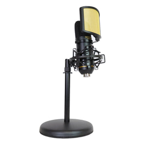 Rockville Solo-Cast 24 bit 192Khz USB Microphone Mic w/Recording Interface+Stand