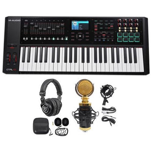 M-Audio CTRL 49 Premium 49-Key MIDI Keyboard Controller+Studio Mic+Headphones