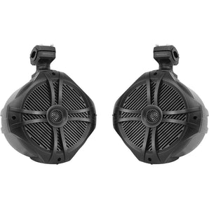 (2) EasyMount Soundbar/Roll bar Speakers 8" 600 W Waterproof For Jeep Wrangler