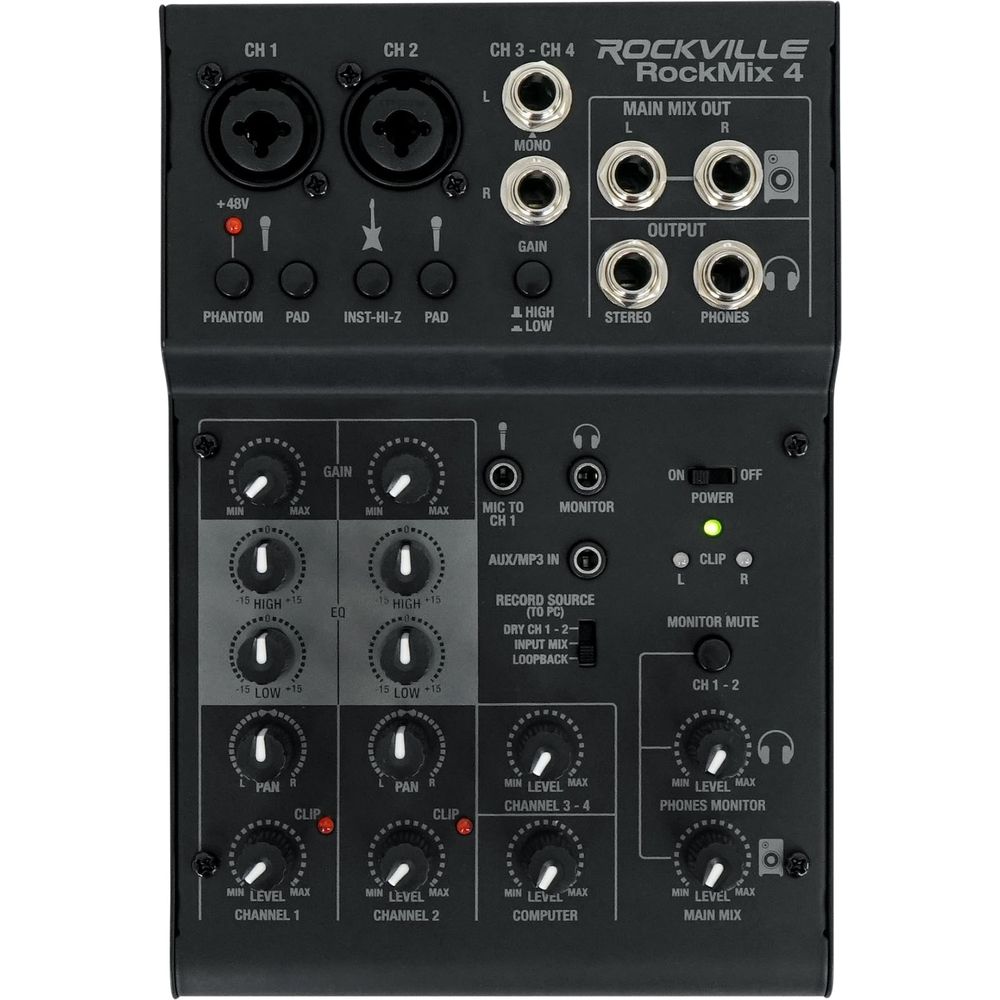 (2) SRT215 1600W 15in PA Speaker Bundle with Mixer, Stands & Headphones