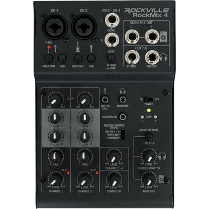 (2) SRT215 1600W 15in PA Speaker Bundle with Mixer, Stands & Headphones