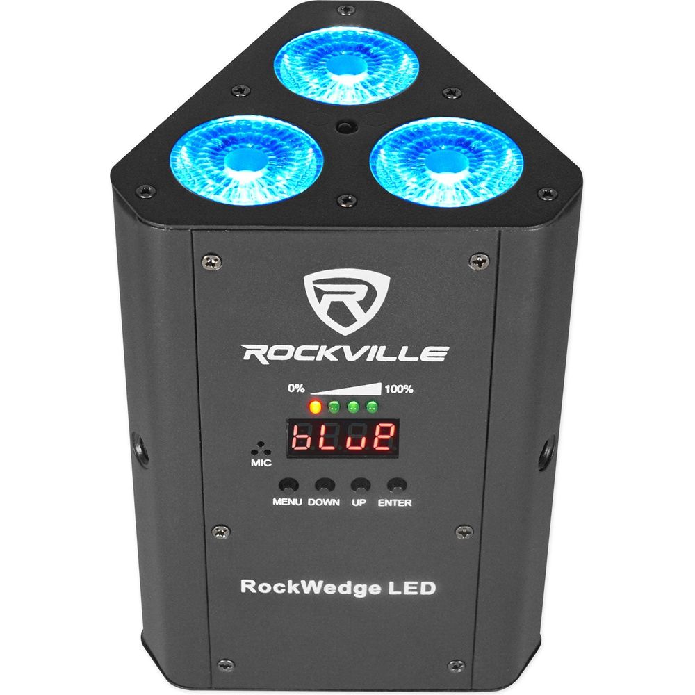 RockWedge LED 4-Pack + ROCKFORCE W2 Controller Bundle
