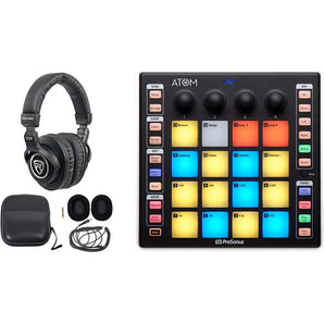 PRESONUS ATOM 16 Pad USB MIDI RGB DJ Controller+Studio One Software+Headphones