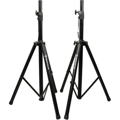 (2) RSG10 10" PA Speakers + AX1200 1200W Amplifier + Stands + Cables
