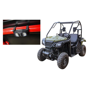 300 Lumens LED Dome Light+Cage Clamps+Billet Mount for Honda Pioneer Hyper-White