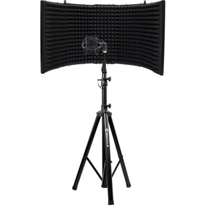 Rockville Recording Package w/Tripod Microphone Mic Stand+Foam Shield+Shockmount