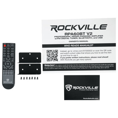 RPA60BT Receiver + REQ42-B 2 x 21-Band EQ Bundle