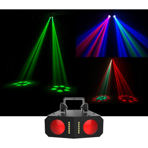 Chauvet DJ Duo Moon LED Moonflower/Strobe Sound-Activated Effect Light+Clamp+Bag
