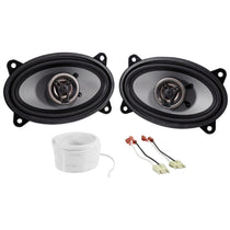 CS46CX Front Speaker Replacement + Harness + Wire For Jeep Wrangler YJ 87-95
