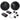 Polk Audio DB6502 6.5" 600 Watt Component Car/ATV/Motorcycle Speakers + Rockmat
