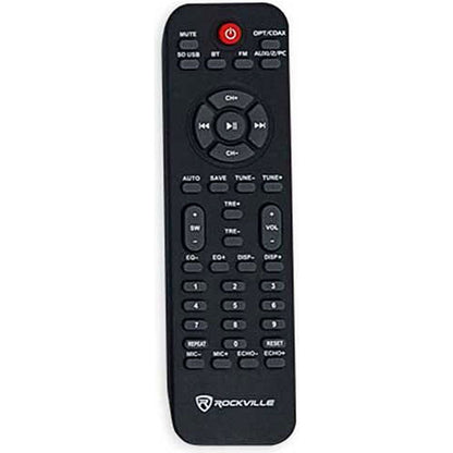 Rockville Bluetooth Home Theater/Karaoke Machine System+(2) Mics+Subs+iPad Stand