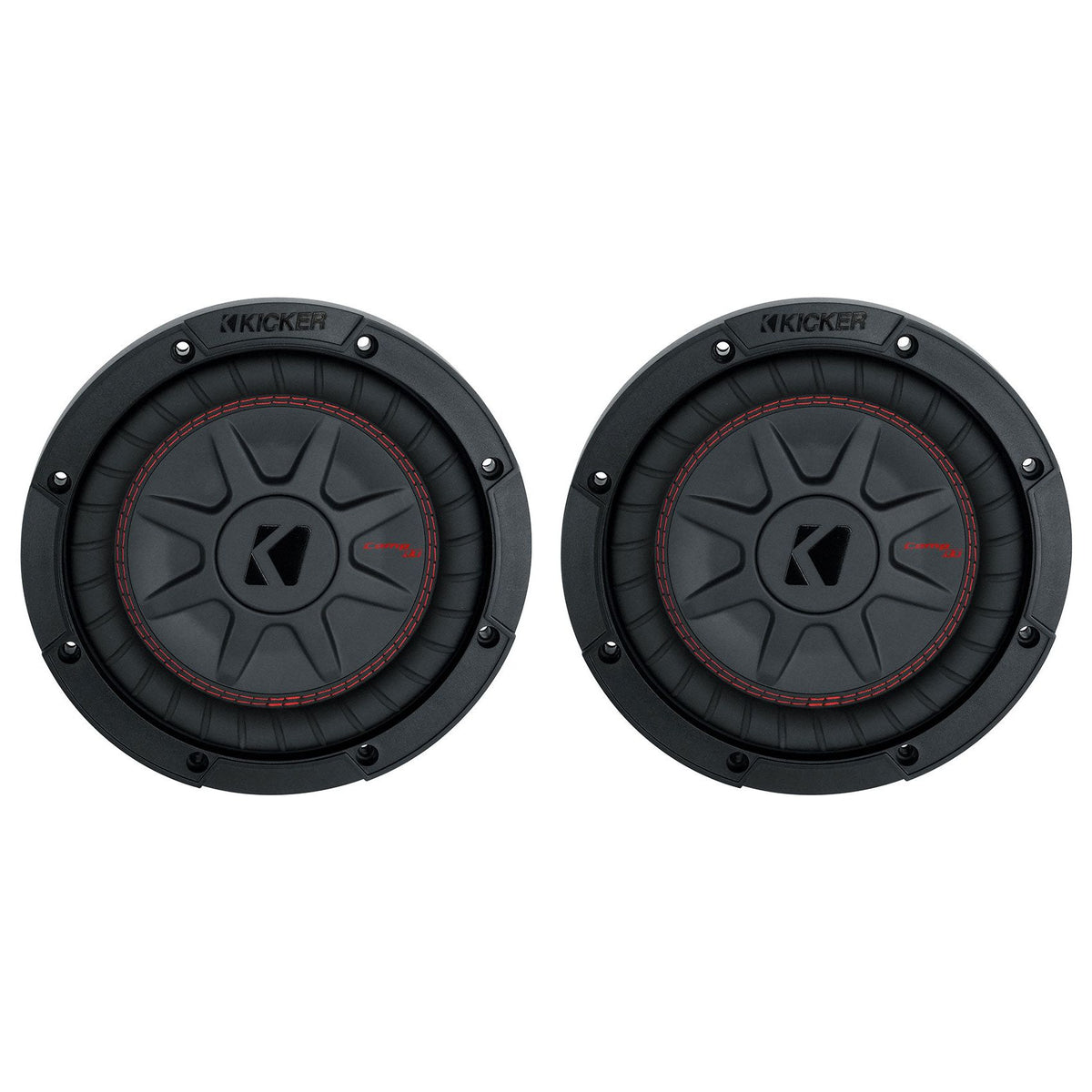 48CWRT84 CompRT8 600W Shallow Slim 8-Inch Subwoofers, DVC 4-Ohm (Pair)