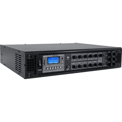 Cube 70V Black 12-Pack + RCS180-6 6-Zone 180W Amp Bundle
