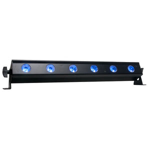 (4) American DJ ADJ UB 6H 22.5" RGBAW+UV DMX Wash Light Bars+Rechargeable Strip