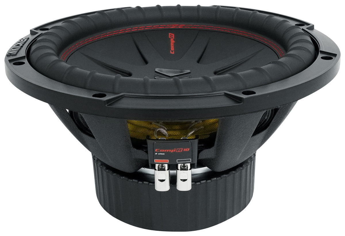 CompR 800W 10" Subwoofer + RS10 Sealed Enclosure + Install Kit