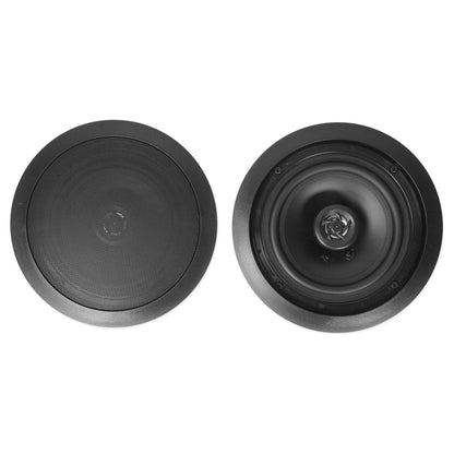 RX113 Home Theater Amplifier Receiver + (4) 6.5" Black Ceiling Speakers