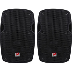 2) Rockville SPG88 8“ Passive 800W DJ PA Speakers ABS Lightweight Cabinet 8 Ohm