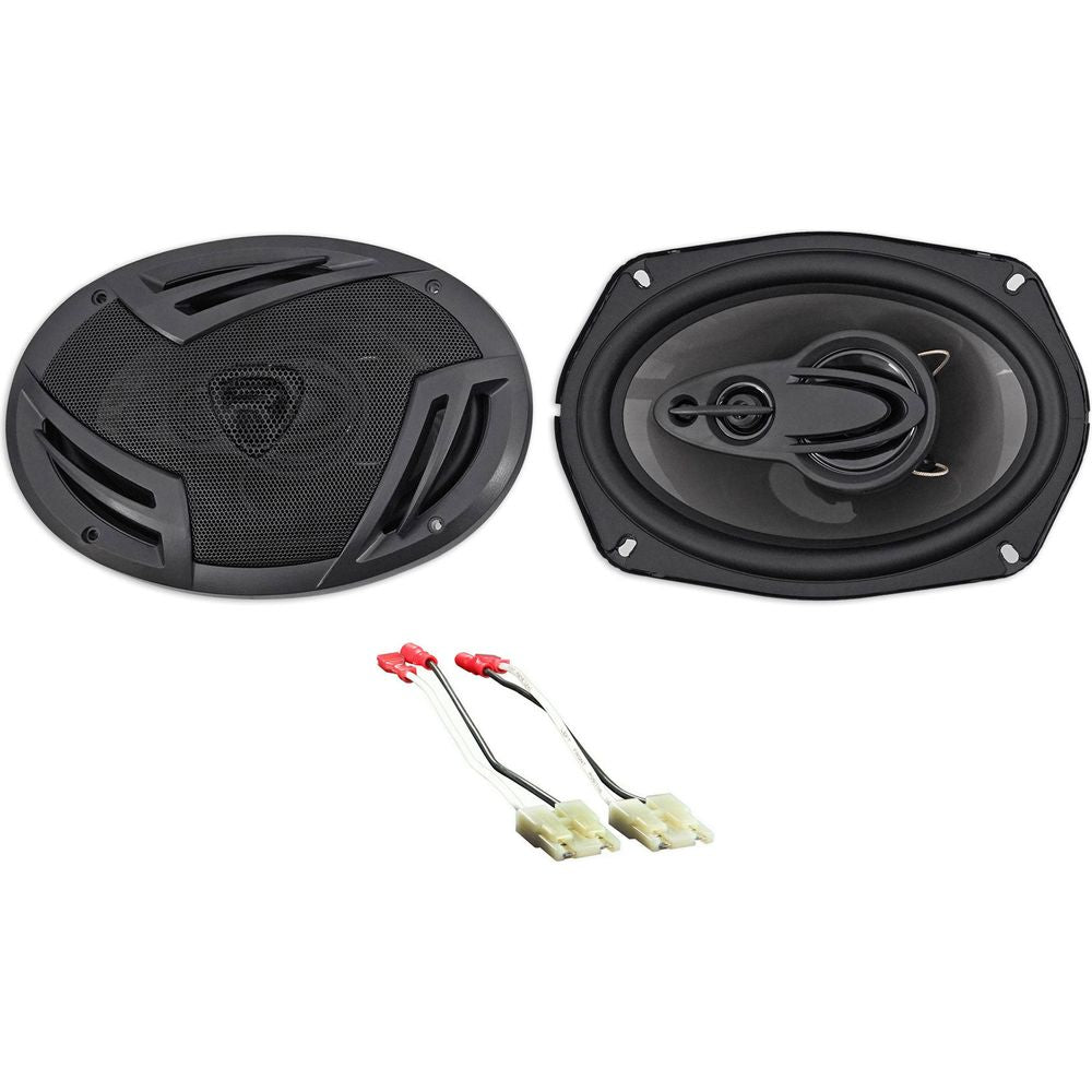 6x9" Rockville Rear Deck Speaker Replacement Kit For 1984-1991 Cadillac Seville
