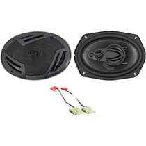 6x9" Rockville Rear Deck Speaker Replacement Kit For 1984-1991 Cadillac Seville