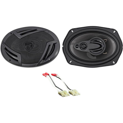6x9" Rockville Rear Deck Speaker Replacement Kit For 1984-1991 Cadillac Seville