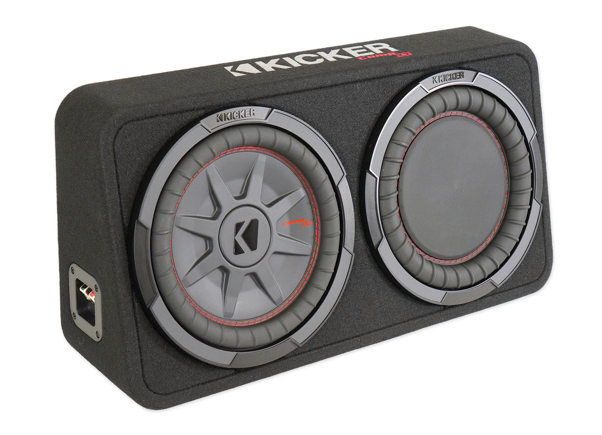 48TCWRT102 10" Slim Subwoofer + Amplifier + Wire Kit Bundle