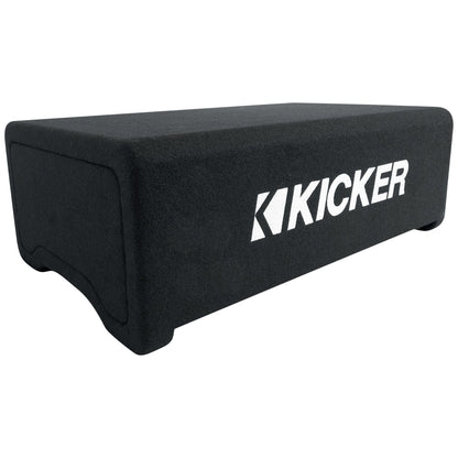 KICKER 48CDF124 Comp12 12" 300w Down Firing Car Subwoofer+Mono Amplifier+Amp Kit