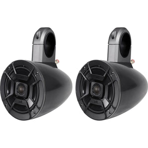 (2) Polk Audio DB652 6.5" 300 Watt Marine Wakeboard Tower Speakers+Enclosures