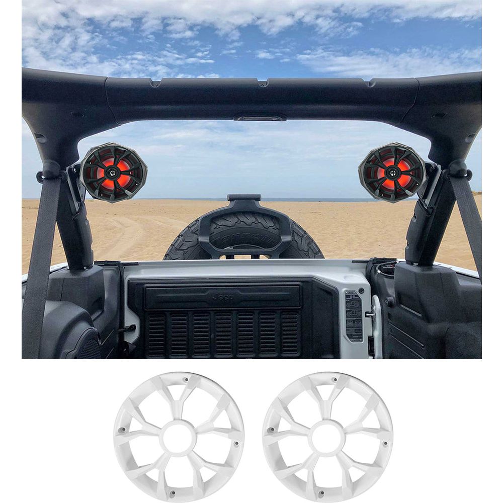 + SSV 6.5" Swivel Roll Bar Speakers For 2017-Up Jeep Wrangler JL 4 Door