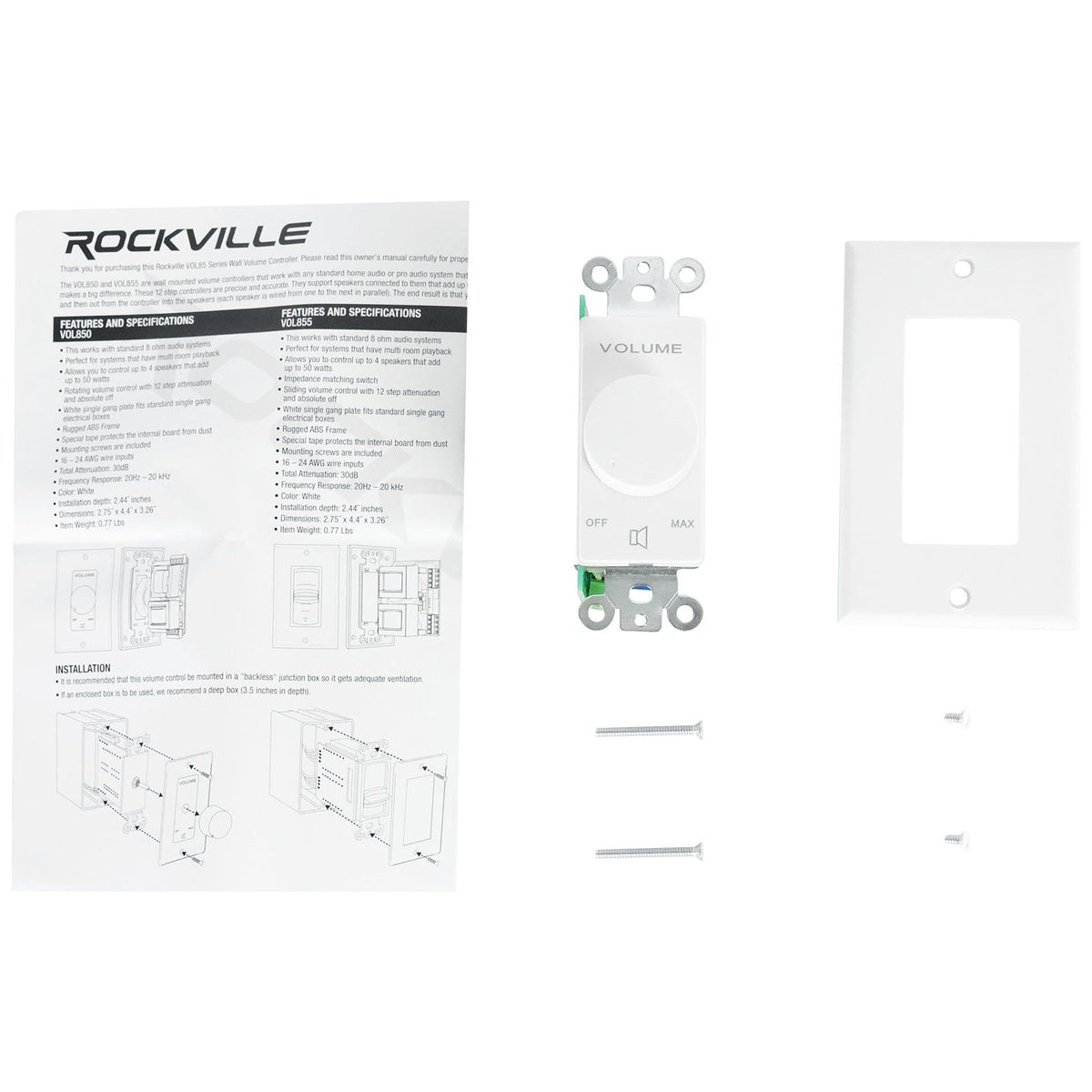 H12X500UBT 6-Zone Receiver & 4x VOL850 Volume Controller Bundle