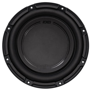 (2) Polk Audio DB1042DVC 10” 2100w Car Audio Subwoofers+Sealed Sub Box Enclosure