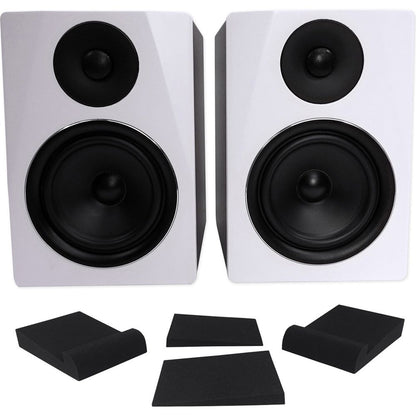 APM6W 6.5" 2-Way 350W Powered USB Studio Monitor Speakers+Pads