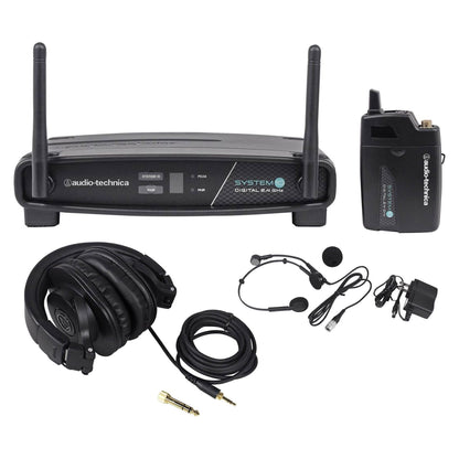 ATW-1101/H Wireless Headset Mic System with ATH-M30X Studio Headphones