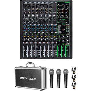 Mackie ProFX12v3 12-Channel Professional Effects Mixer w/USB+(3) Mics ProFX12 v3