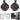 (2) Rockville RWB90B 8" Black 600w Marine Wakeboard Tower Speakers+Amplifier+Kit